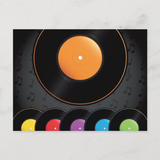 Postal Registros Turnables En Colores Vivos