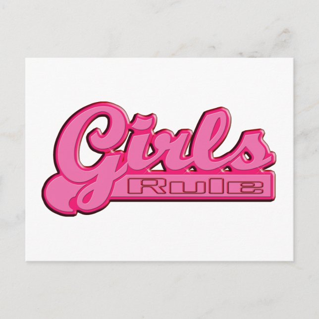 Postal Regla de chicas (Anverso)