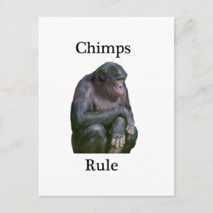 Postal Regla de chimpancés