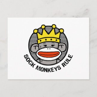 Postal Regla de los monos de media
