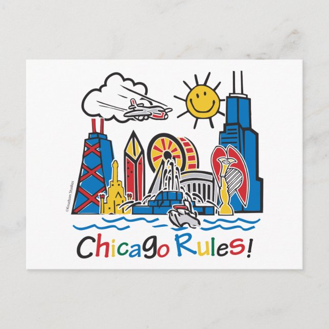 Postal Reglas de Chicago (Anverso)