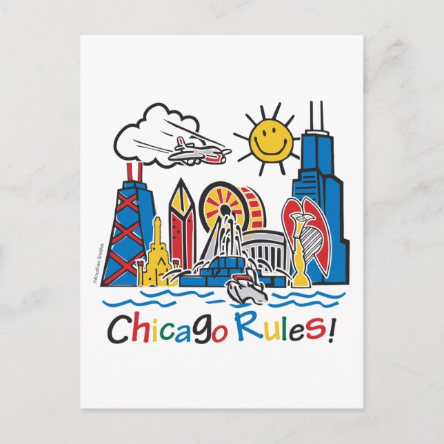Postal Reglas de Chicago (Anverso)