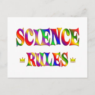 Postal Reglas de ciencia