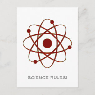 Postal ¡Reglas de ciencia! - Átomo (005a)