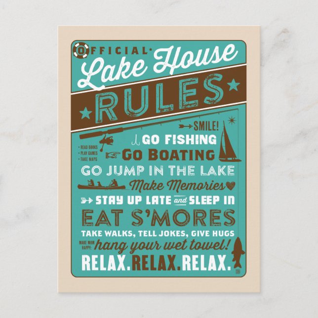 Postal Reglas de Lake House (Anverso)