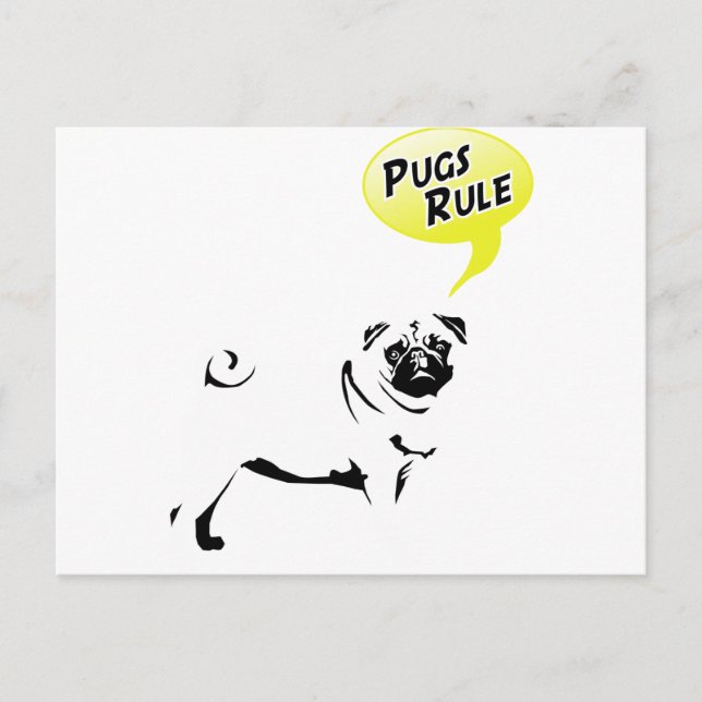 Postal Reglas de Pug (Anverso)