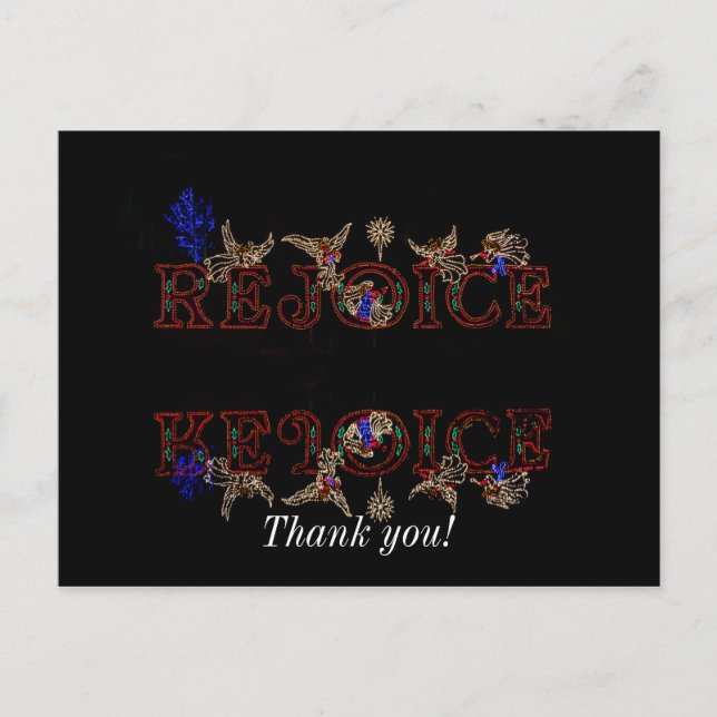 Postal Regocijarse con las reflexiones (Anverso)