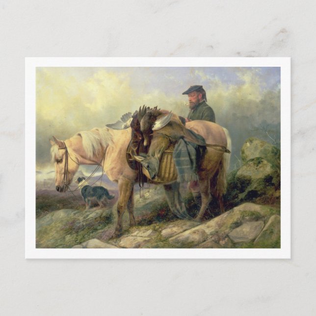 Postal Regresando de la colina, 1868 (Anverso)