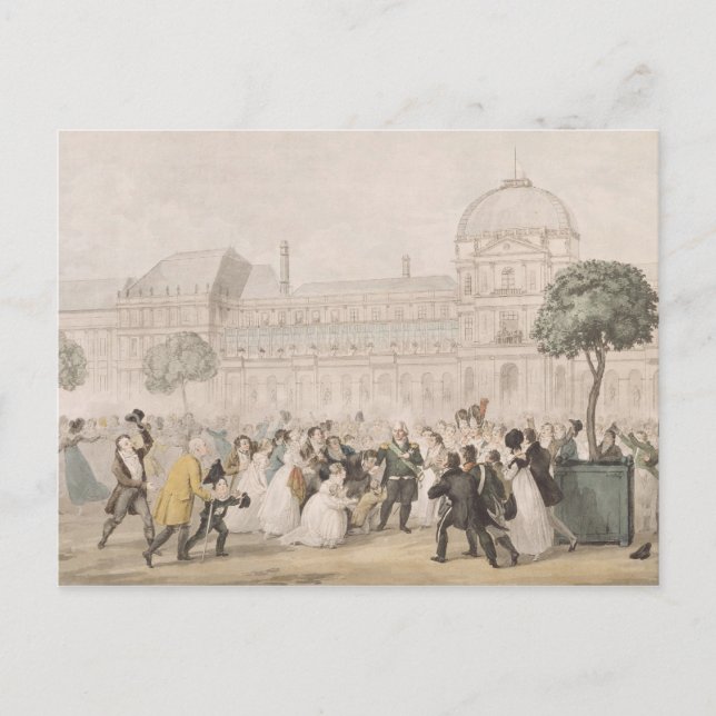 Postal Regreso de Luis XVIII a París, 8 de julio de 1815 (Anverso)