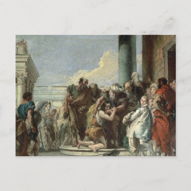 Postal Regreso del hijo pródigo, 1780 (Anverso)