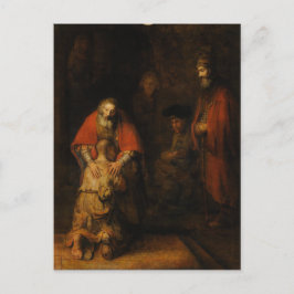 Postal Regreso del hijo pródigo por Rembrandt van Rijn
