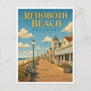 Postal Rehoboth Beach Delaware Paseo Marítimo GeoSaga