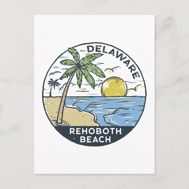 Postal Rehoboth Beach Delaware Vintage (Anverso)