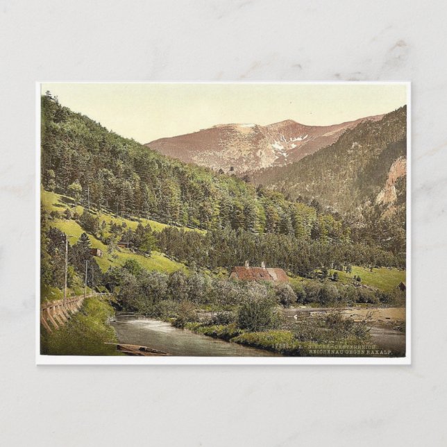 Postal Reichenau, hacia Rexalp (es decir, Raxalpe), bajo  (Anverso)