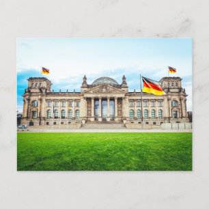 Postal Reichstag en Berlín, Alemania, foto