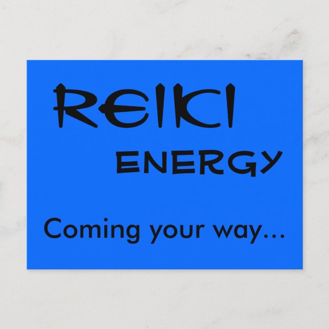 Postal Reiki Energy, yendo a tu camino... (Anverso)