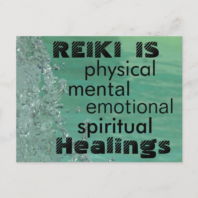 Postal Reiki es curación (Anverso)