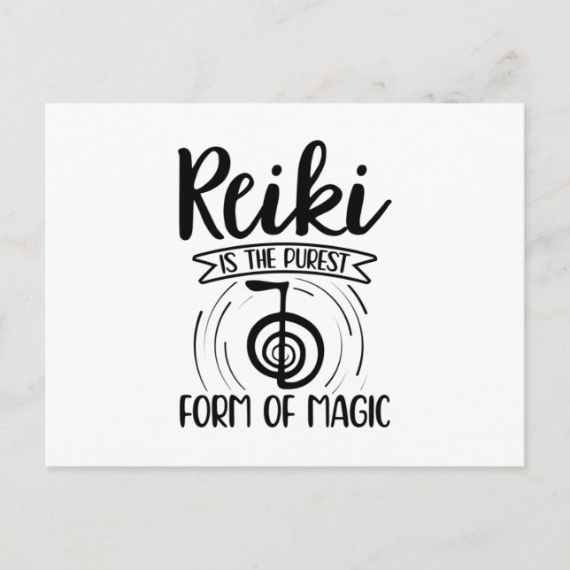Postal Reiki Magic | Idea de regalo de Reiki Master Medit (Anverso)