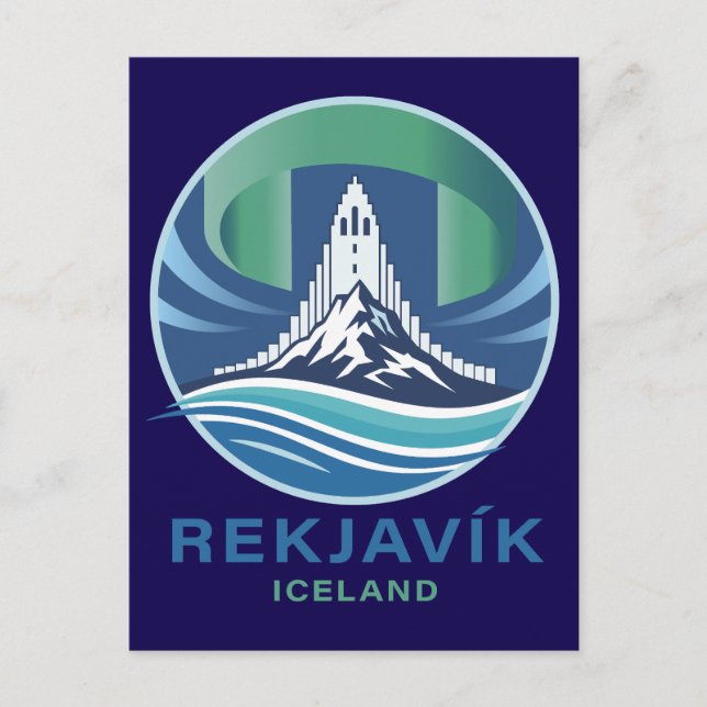 Postal Reikiavik Islandia Europa (Anverso)