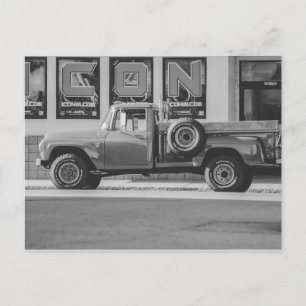 Postal Reimpresión fotográfica de camioneta pickup americ