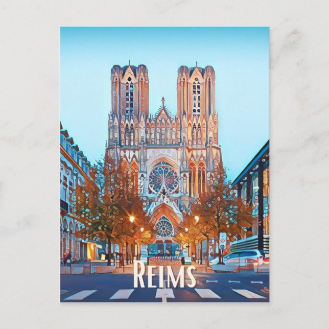 Postal Reims Photo Vintage  (Anverso)