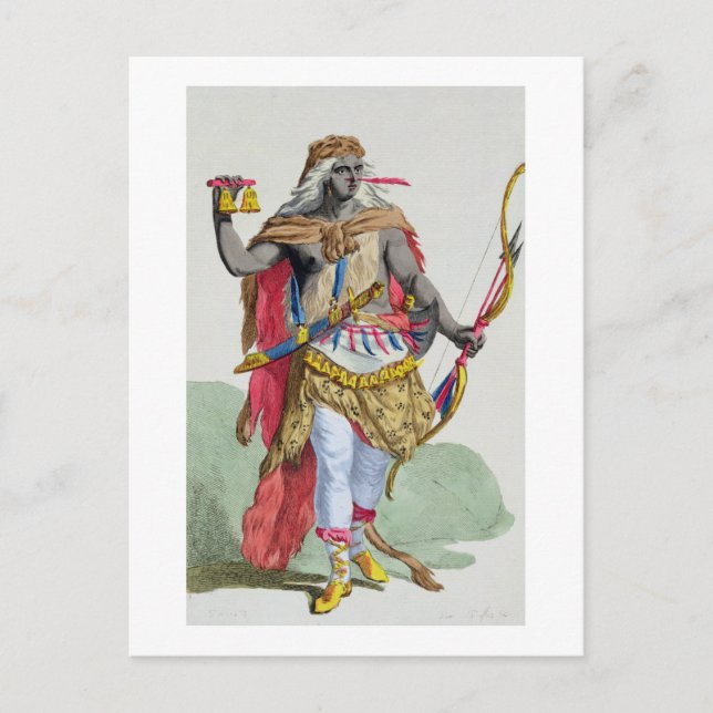 Postal Reina Anna Nzinga (1583-1663), de 'Receuil des E (Anverso)