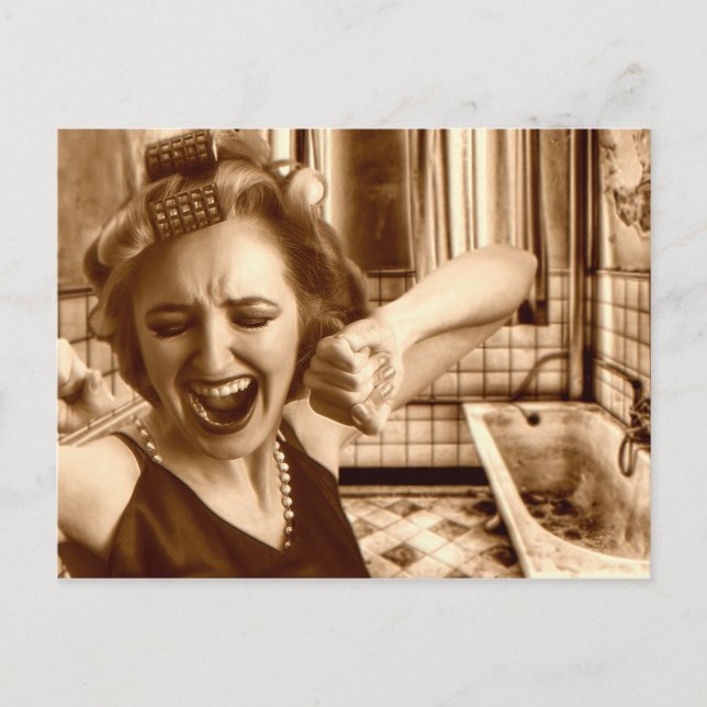 Postal Reina de belleza en la mañana (Anverso)