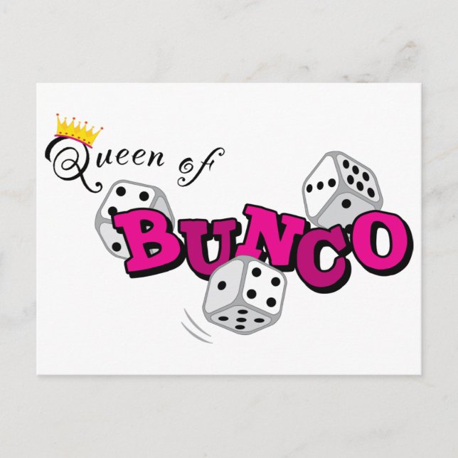 Postal Reina de Bunco (Anverso)