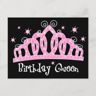 Postal Reina de cumpleaños de Tiara
