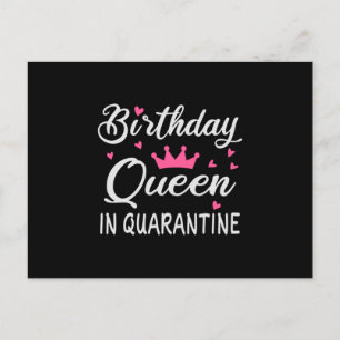 Postal Reina de Cumpleaños en Cuarentena