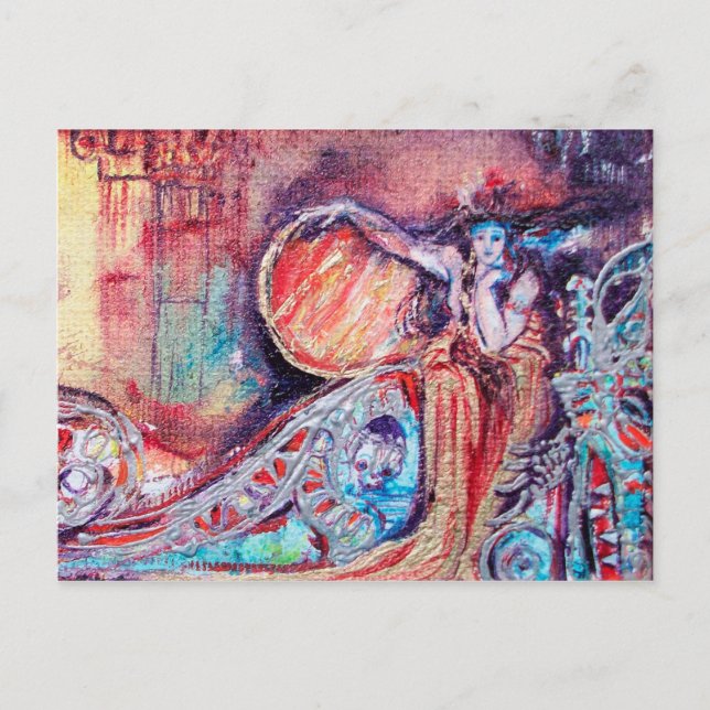 Postal REINA DE Fantasía DE ARCADIA (Anverso)