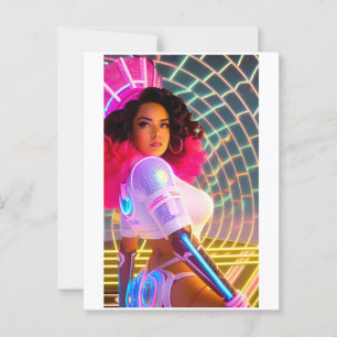 Postal Reina de galaxia Mardi Gras