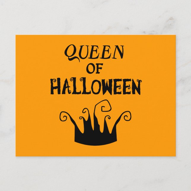 Postal Reina de Halloween (Anverso)