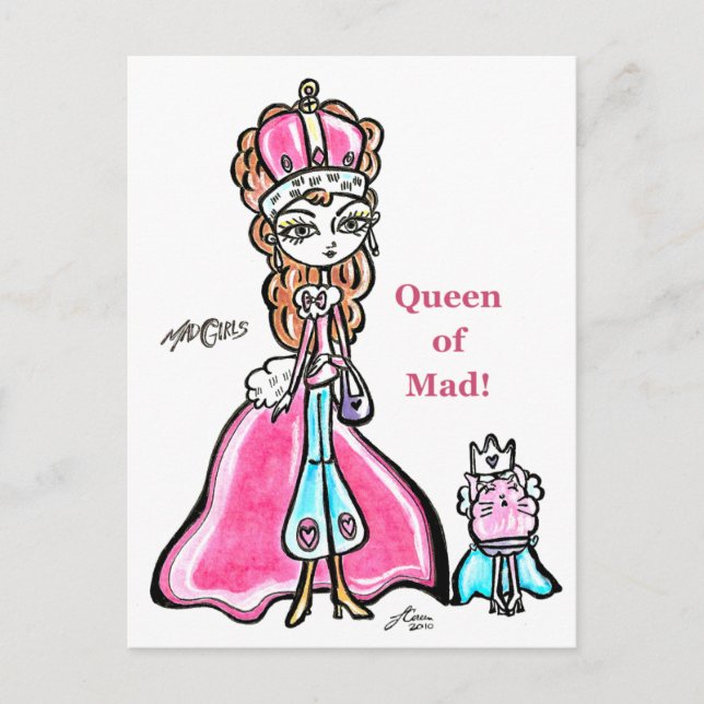 Postal Reina de la Loca 2 (Anverso)