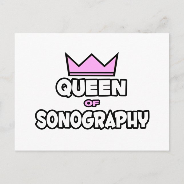 Postal Reina de la sonografía (Anverso)