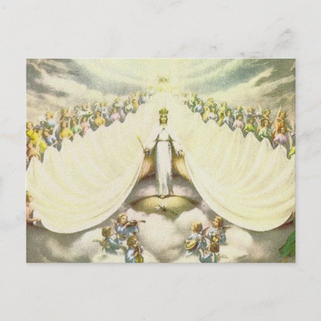 Postal Reina de los ángeles (Anverso)