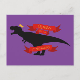 Postal Reina de los dinosaurios