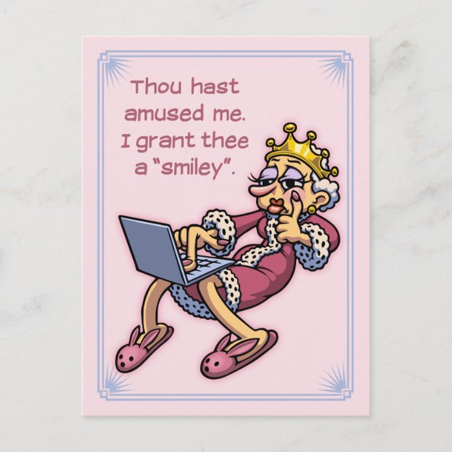 Postal Reina de me gusta (Anverso)