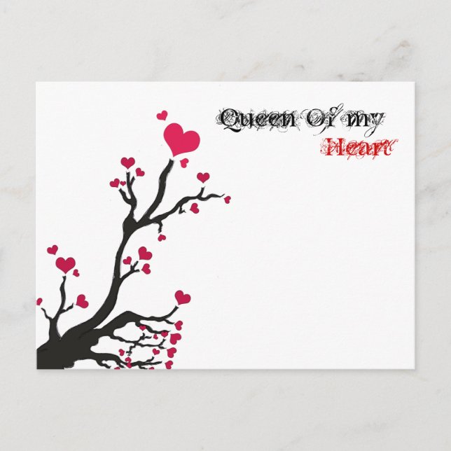 Postal Reina de mi corazón (Anverso)