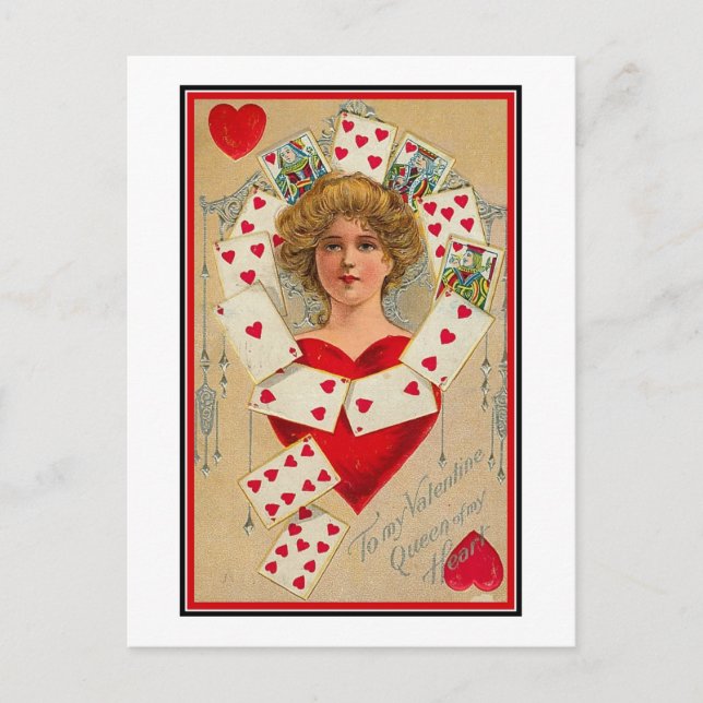 Postal Reina de mi corazón (2) (Anverso)