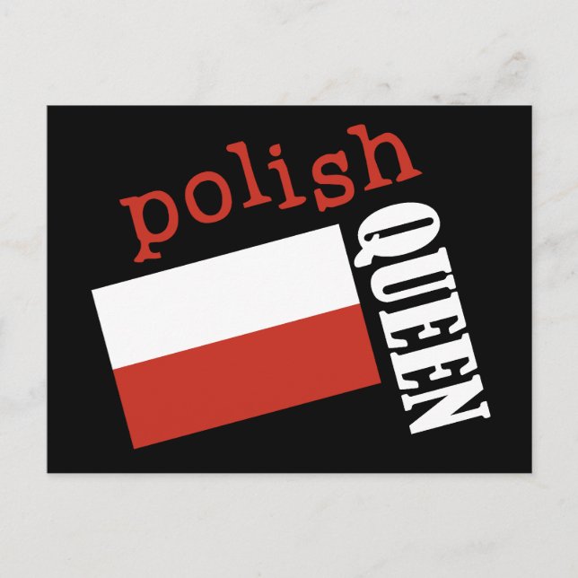 Postal Reina de Polonia (Anverso)