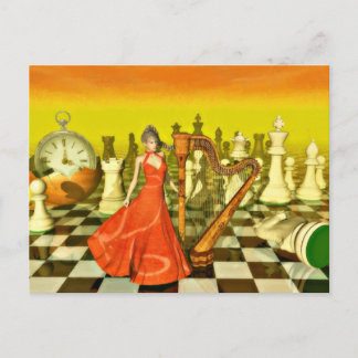 Postal Reina del ajedrez