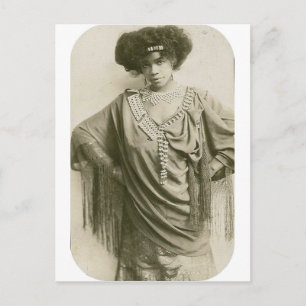 Postal "Reina del cakewald," caminante de Aida Overton