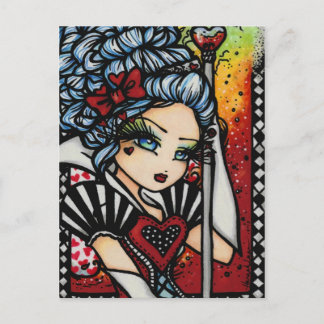 Postal Reina del chica de hadas del arte de la fantasía