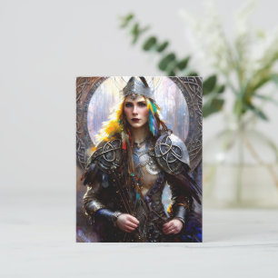 Postal Reina del guerrero celta