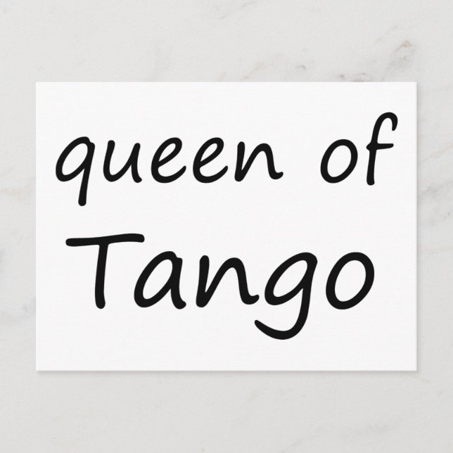 Postal ¡Reina del tango! (Anverso)