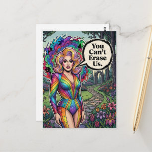 Postal Reina Dragone No Pueden Borrar Nos