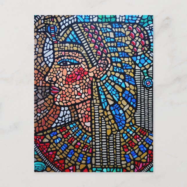 Postal Reina egipcia (Anverso)