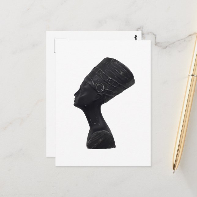 Postal Reina egipcia Nefertiti (Anverso/Reverso In Situ)