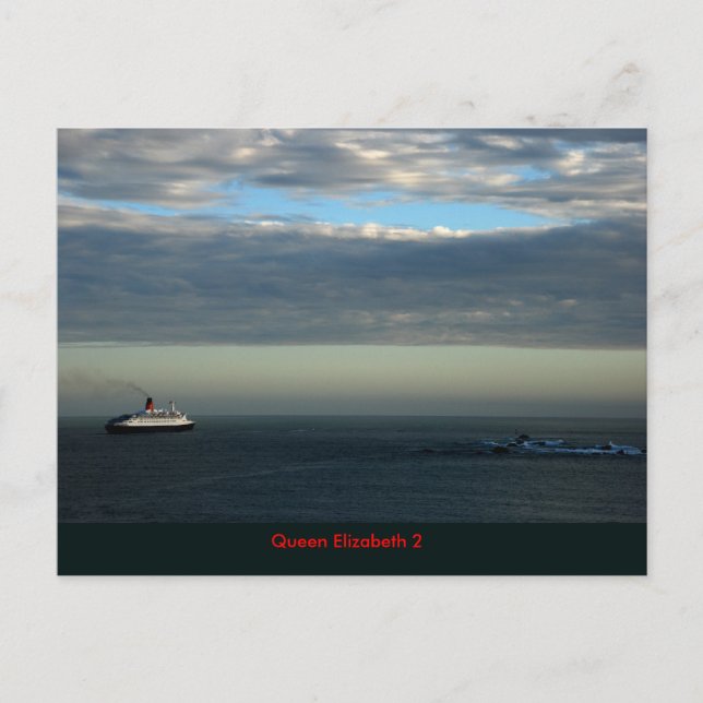 Postal Reina Elizabeth 2 del RMS (Anverso)